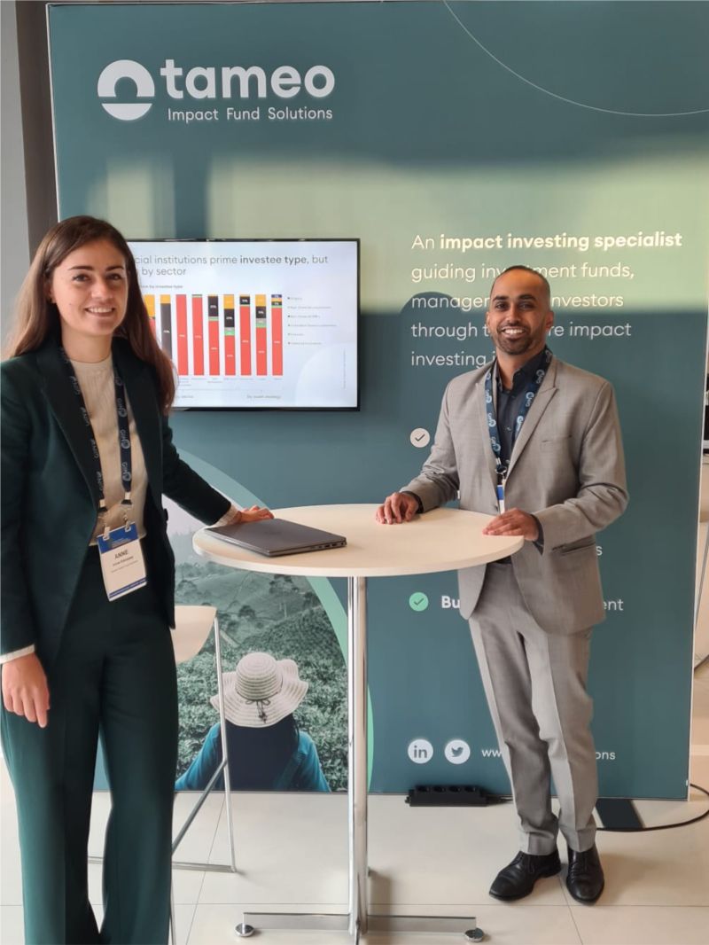 tameo booth at an event