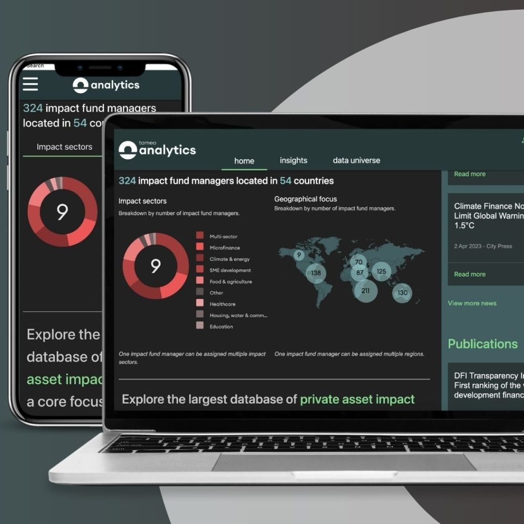 tameo analytics on mobile and desktop