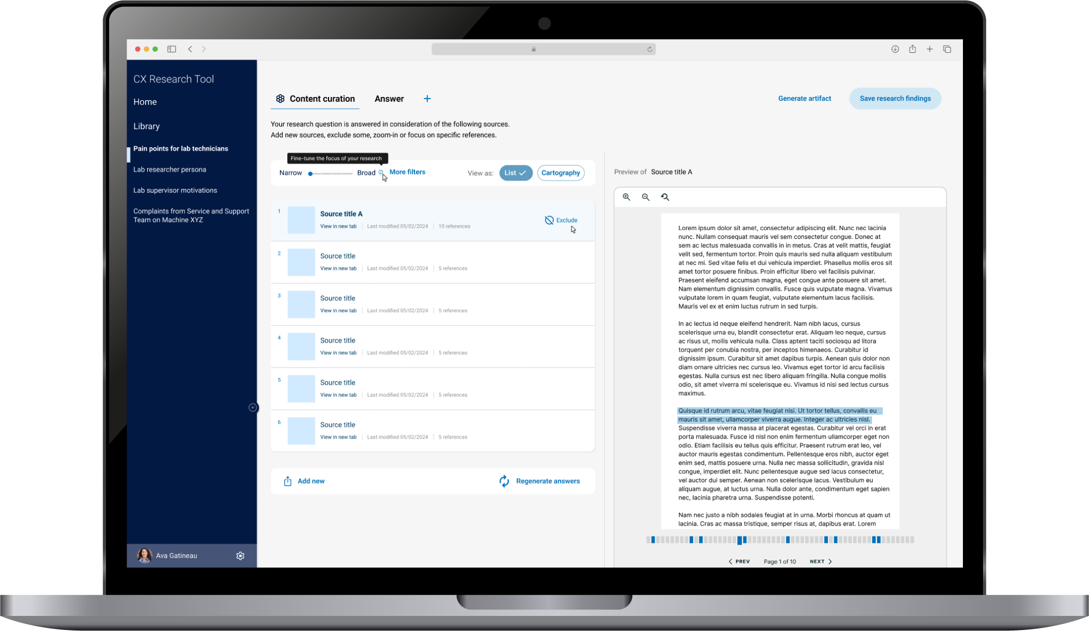 content curation in AI search