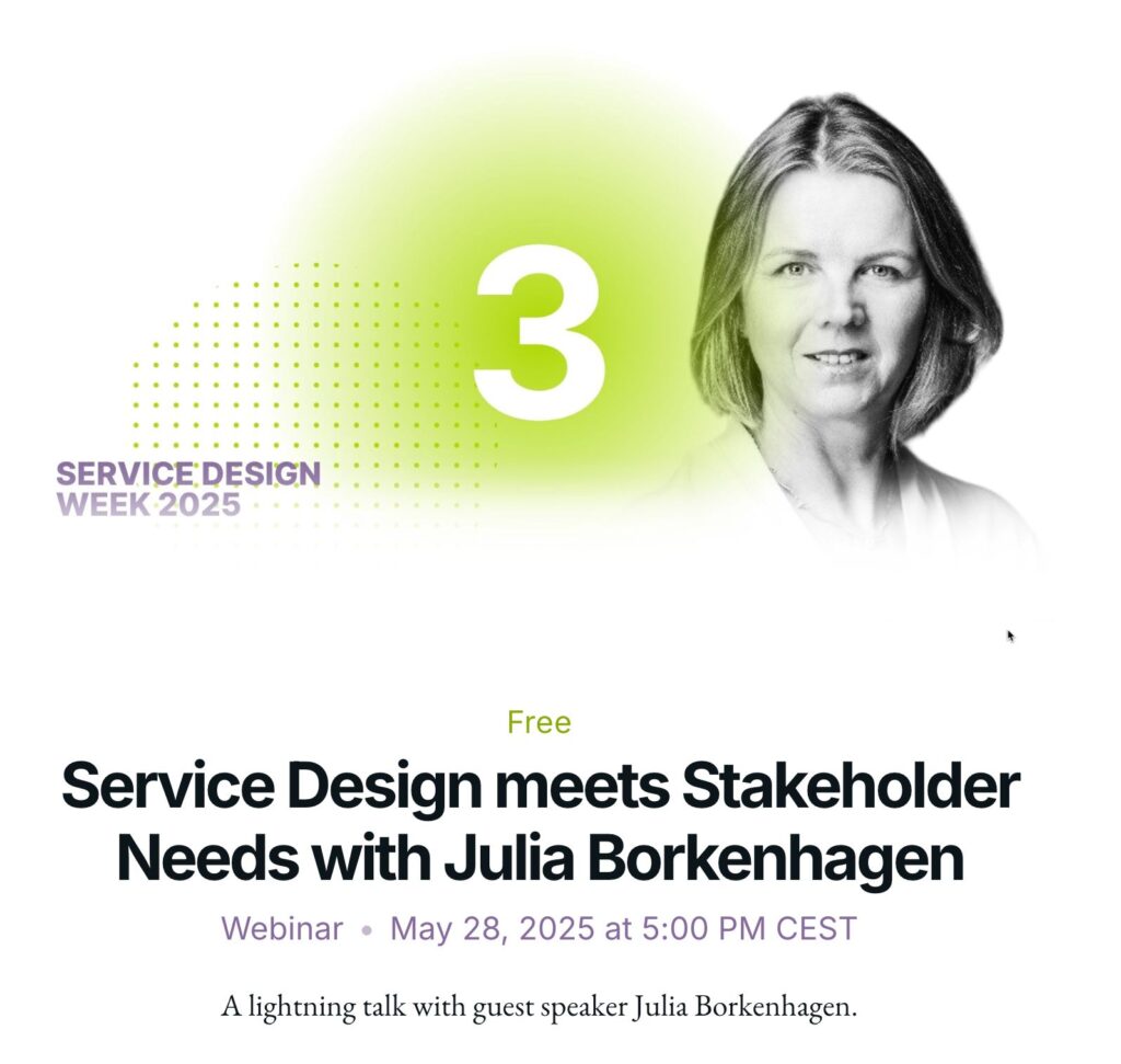 service design week - service design meets stakeholder needs - Julia Borkenhagen